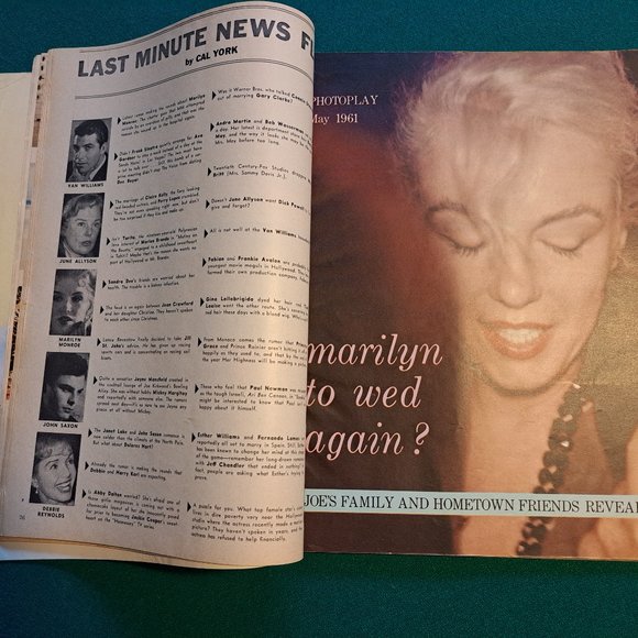 Vintage May 1961 Photoplay magazine, Debbie Reynolds on cover. - Picture 2 of 7